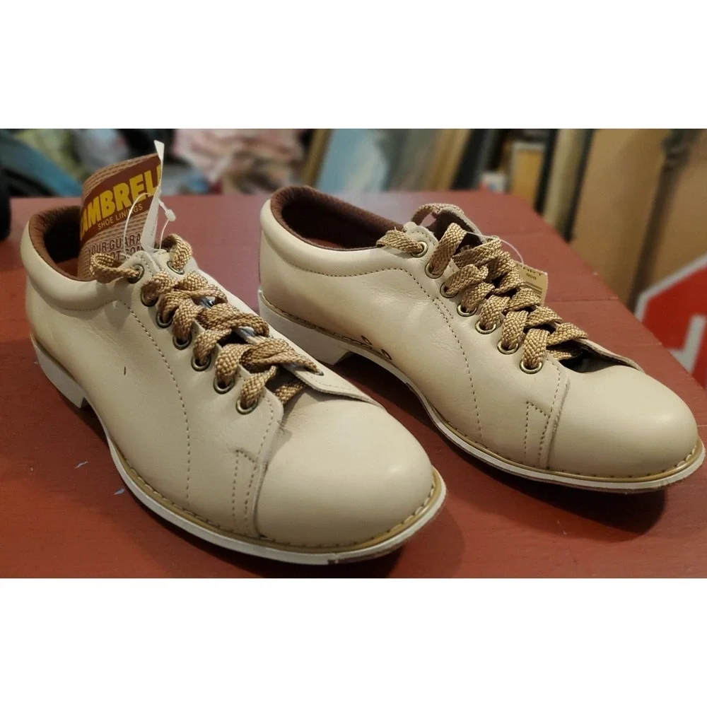 Vintage Rare Don Carter Mens Leather Upper Bowling Shoes Size 8.5 Made In‎ USA